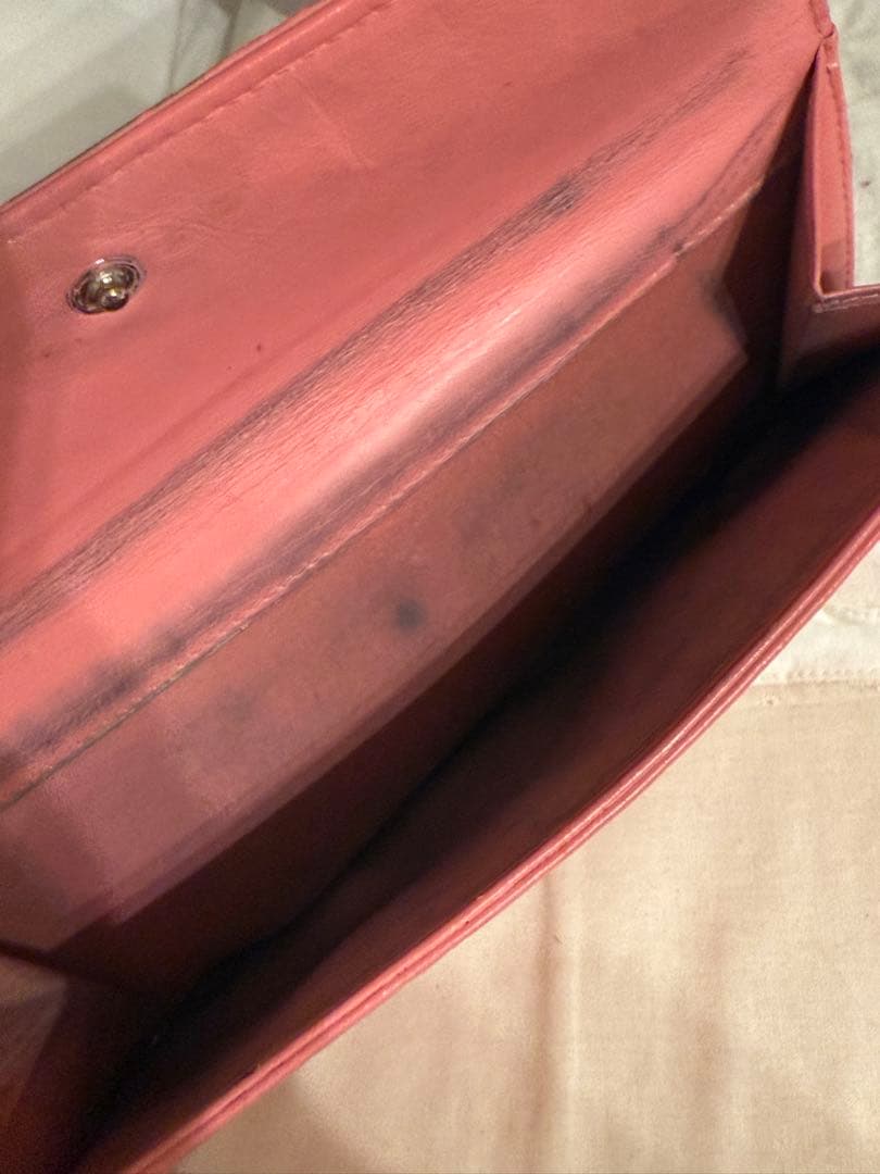 シャネル CHANEL カメリア ピンク レディース 長財布