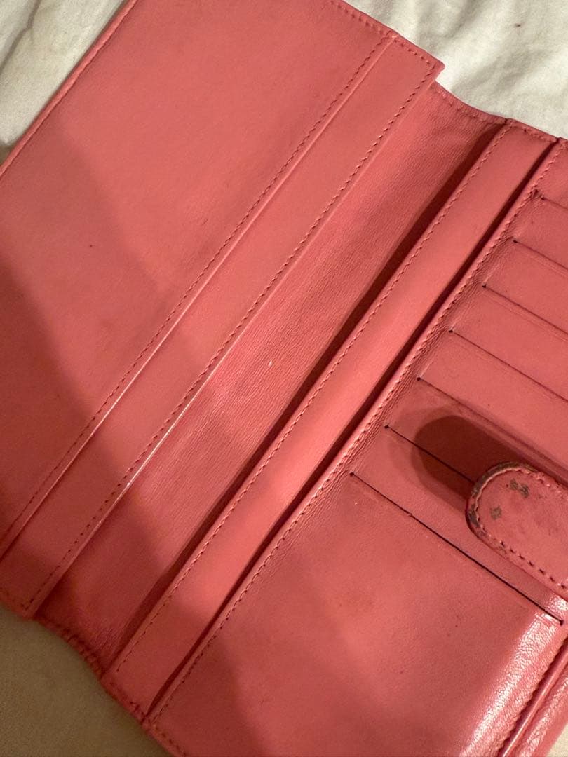 シャネル CHANEL カメリア ピンク レディース 長財布