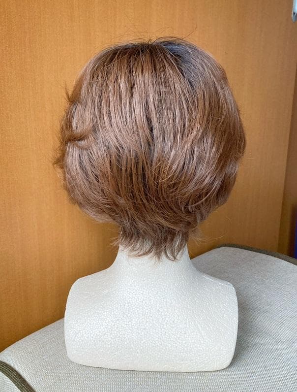 MALIBU マリブ　フェザリーカールショート　チョコブラウンプリン