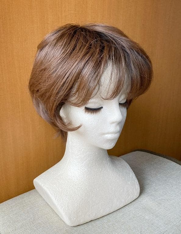 MALIBU マリブ　フェザリーカールショート　チョコブラウンプリン