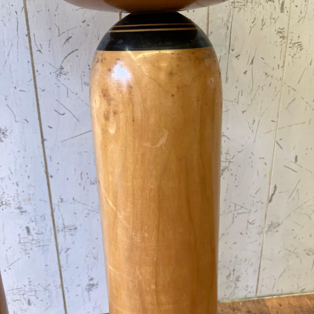 昭和レトロ 木製 大型こけし 小芥子 伝統工芸 工芸品 民芸品 置物セット ペア