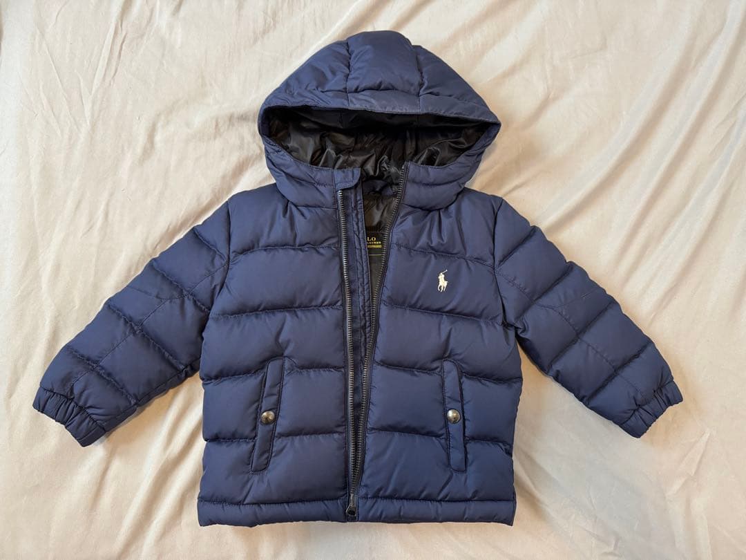 ★美品★ラルフローレン ダウン ジャケット アウター 紺 90 24M 男の子