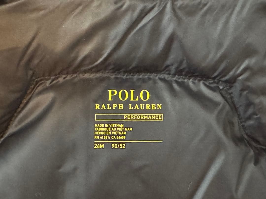 ★美品★ラルフローレン ダウン ジャケット アウター 紺 90 24M 男の子