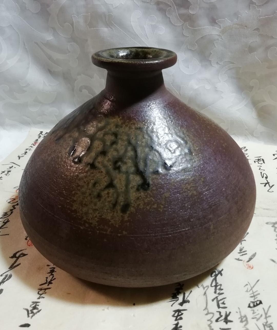 【お値下げ】骨董　備前焼の舟徳利