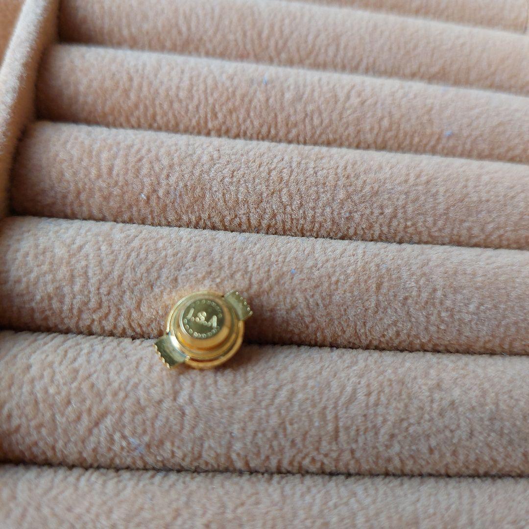 最終お値下げ美品18金製マルチカラーピンブローチ3.5g