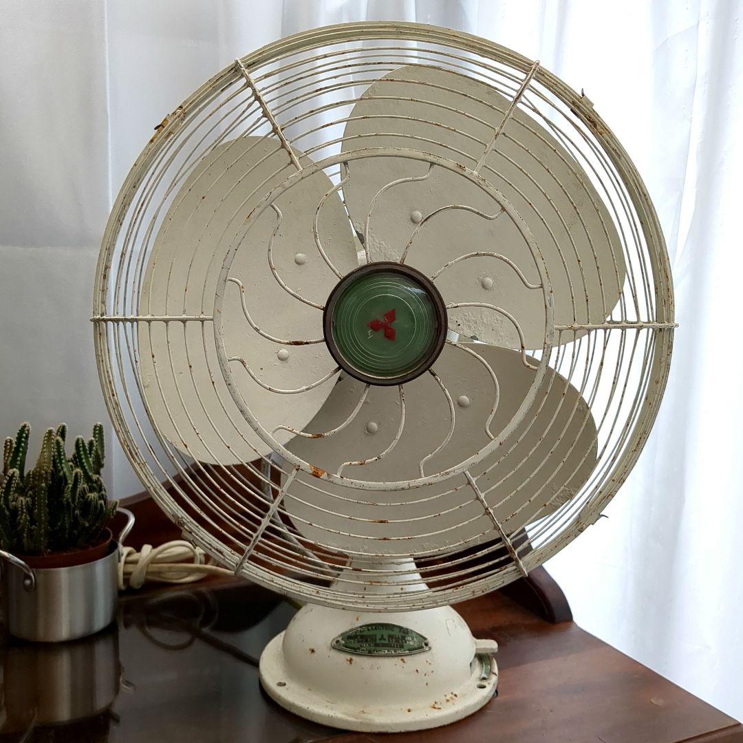 三菱 レトロ扇風機 　【ジャンク品】【動作不良】