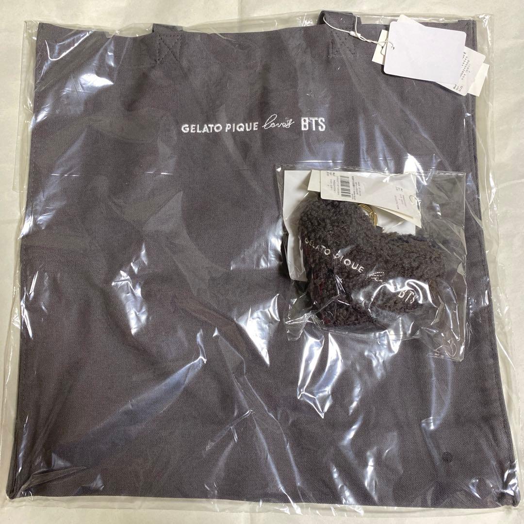 BTS ジェラートピケ トートバッグ ハートチャーム GELATO PIQUE