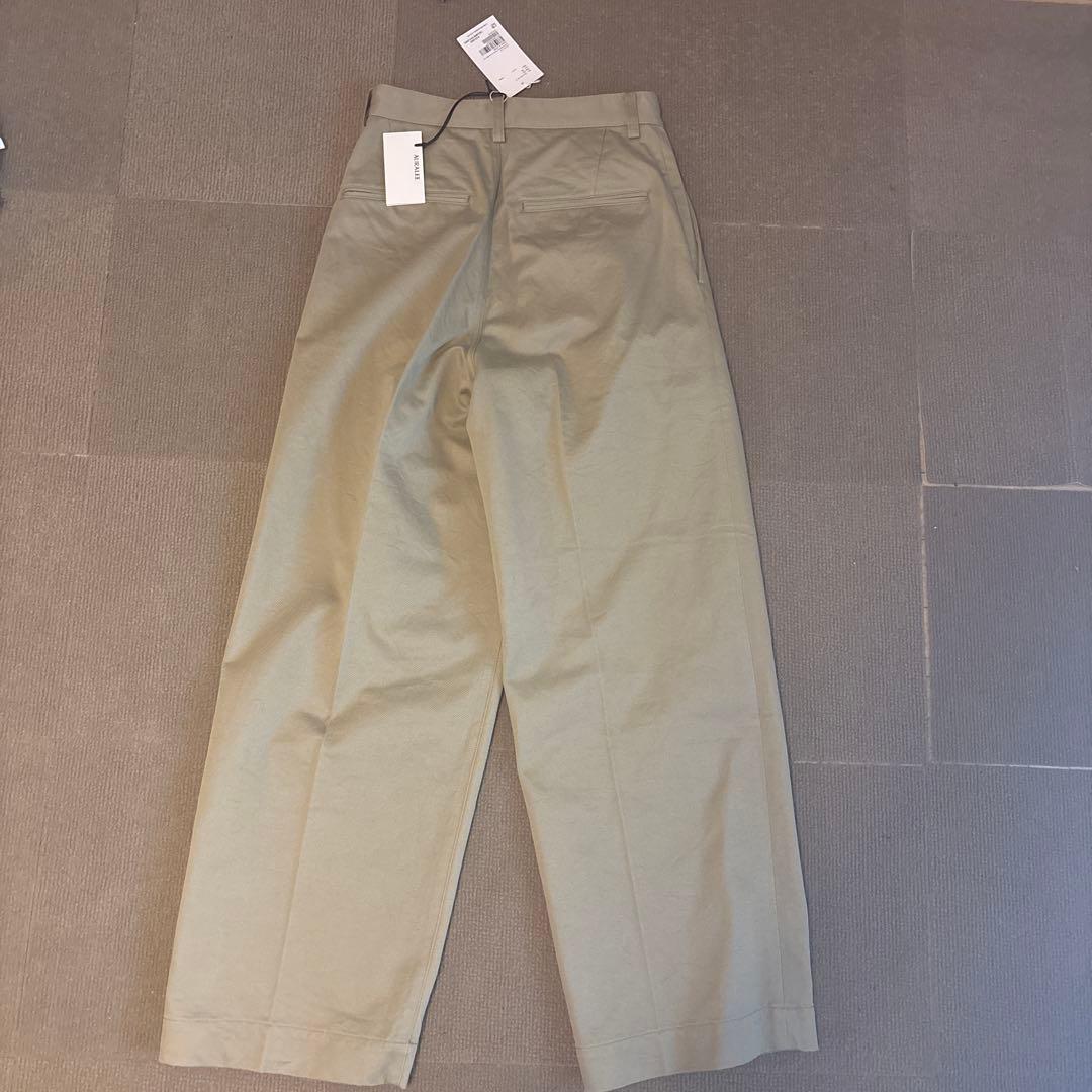 AURALEE オーラリー カーキ チノパン　サイズ0 タグ付き 新品