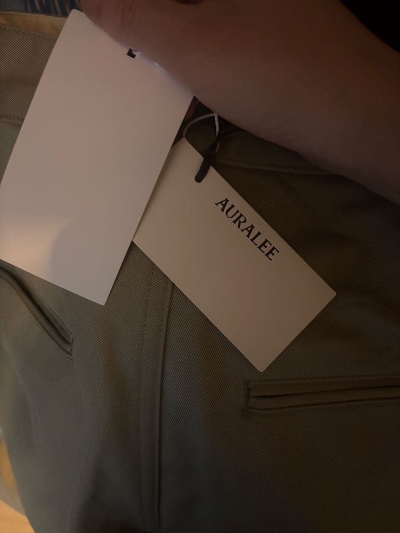 AURALEE オーラリー カーキ チノパン　サイズ0 タグ付き 新品