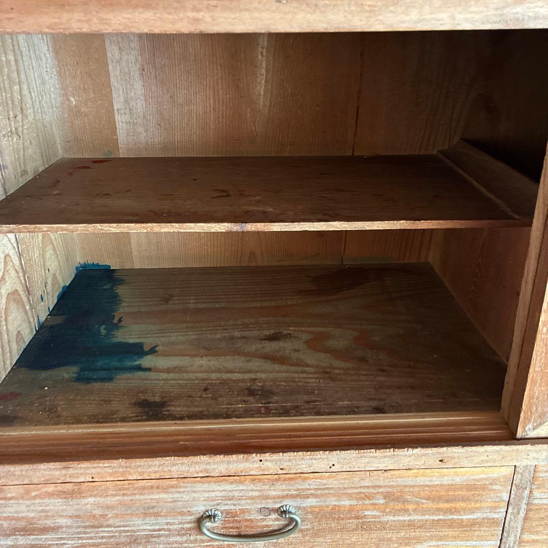 桐タンス　① 木製引き出し付き収納棚