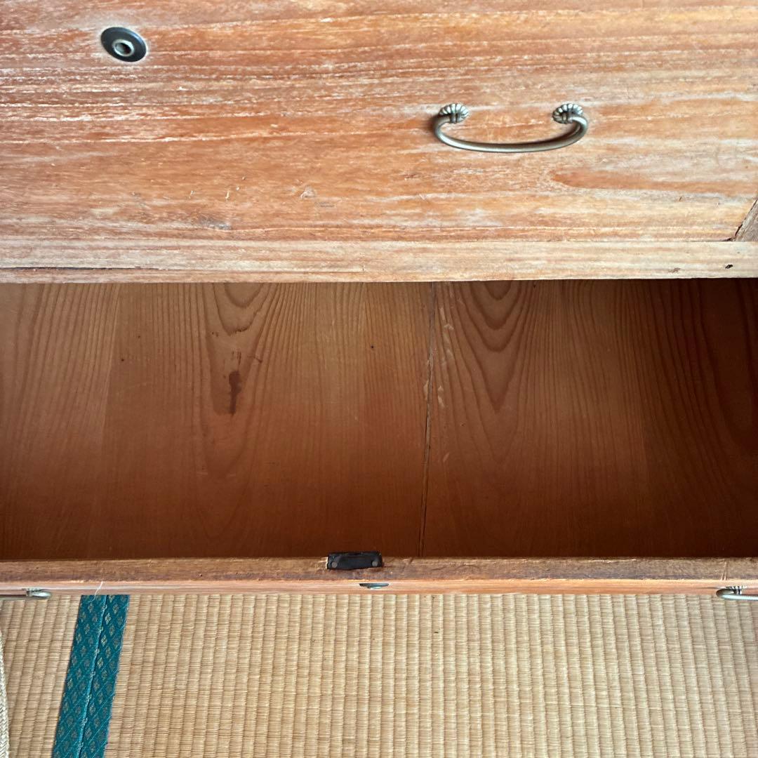 桐タンス　① 木製引き出し付き収納棚