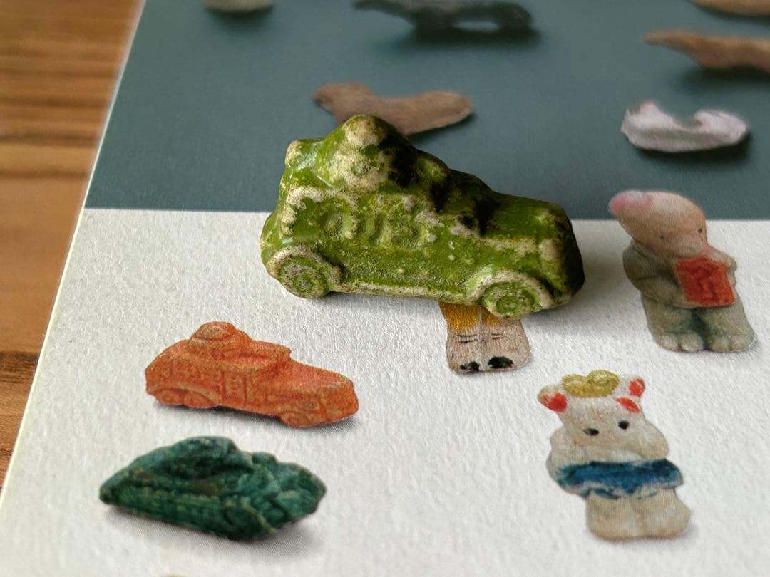 戦前 昭和16年頃 グリコのおまけ 素焼き 装甲車 貴重 第二次世界大戦