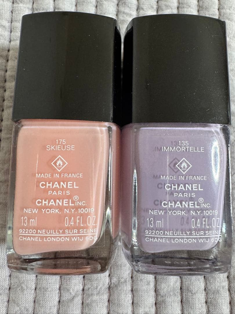 2回位使用　シャネル　マニキュア2色セット SKIEUSE INMORTELLE