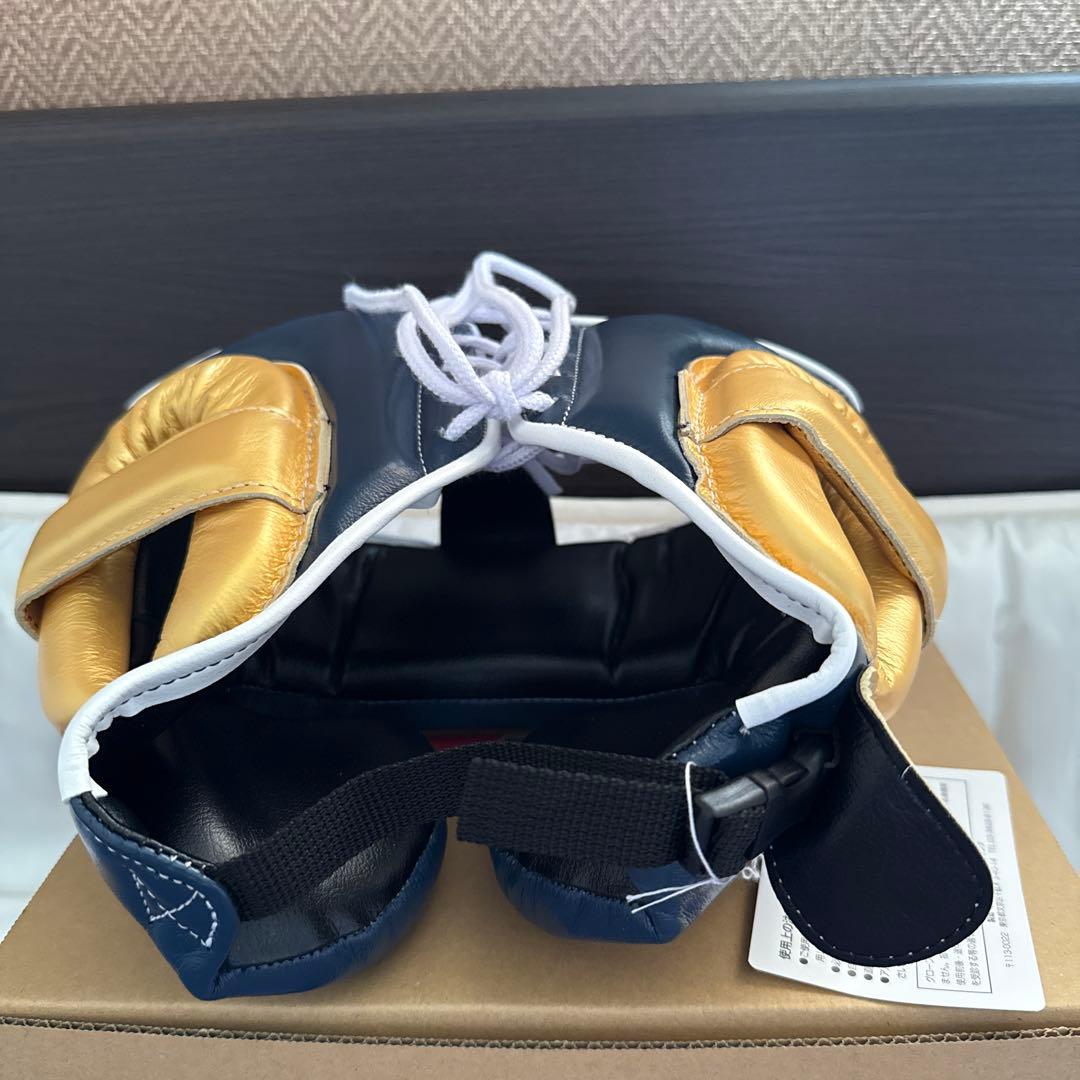 ウイニング winning ヘッドギア　ネイビー／金