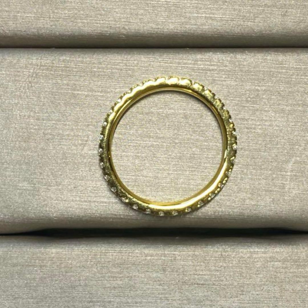 最高級モアサナイト　モアッサナイト　フルエタニティリング