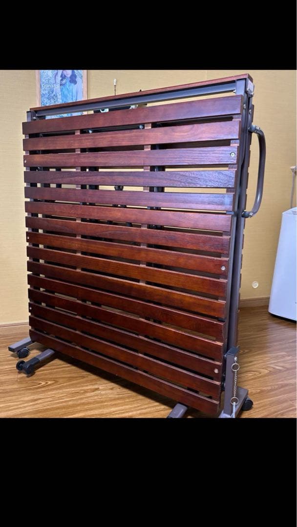 耐荷重300kg 桐製スノコ折りたたみベッド