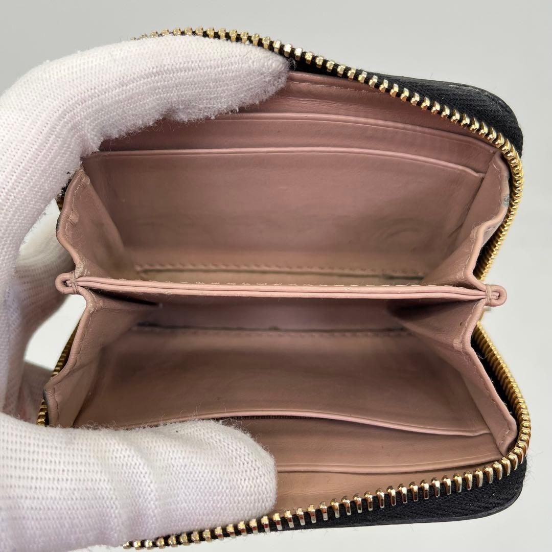 PRADA ケース カードケース ラウンドファスナー ロゴ金具 付属品付き