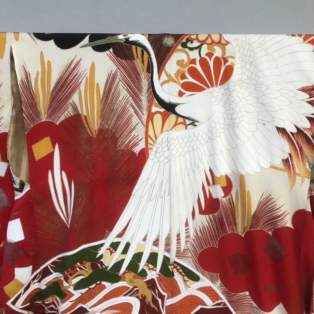 昔のアンティークな振袖