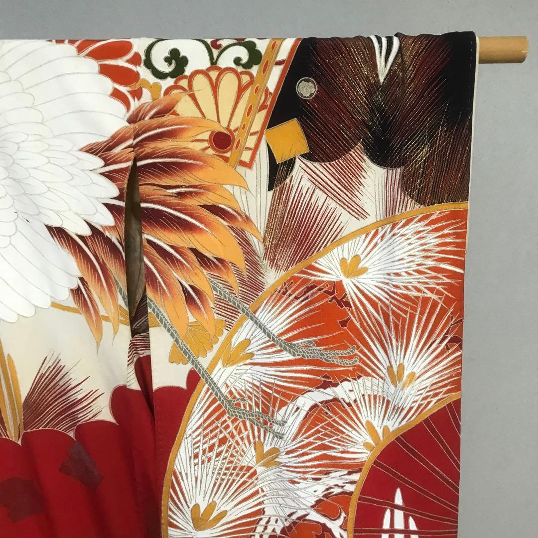 昔のアンティークな振袖