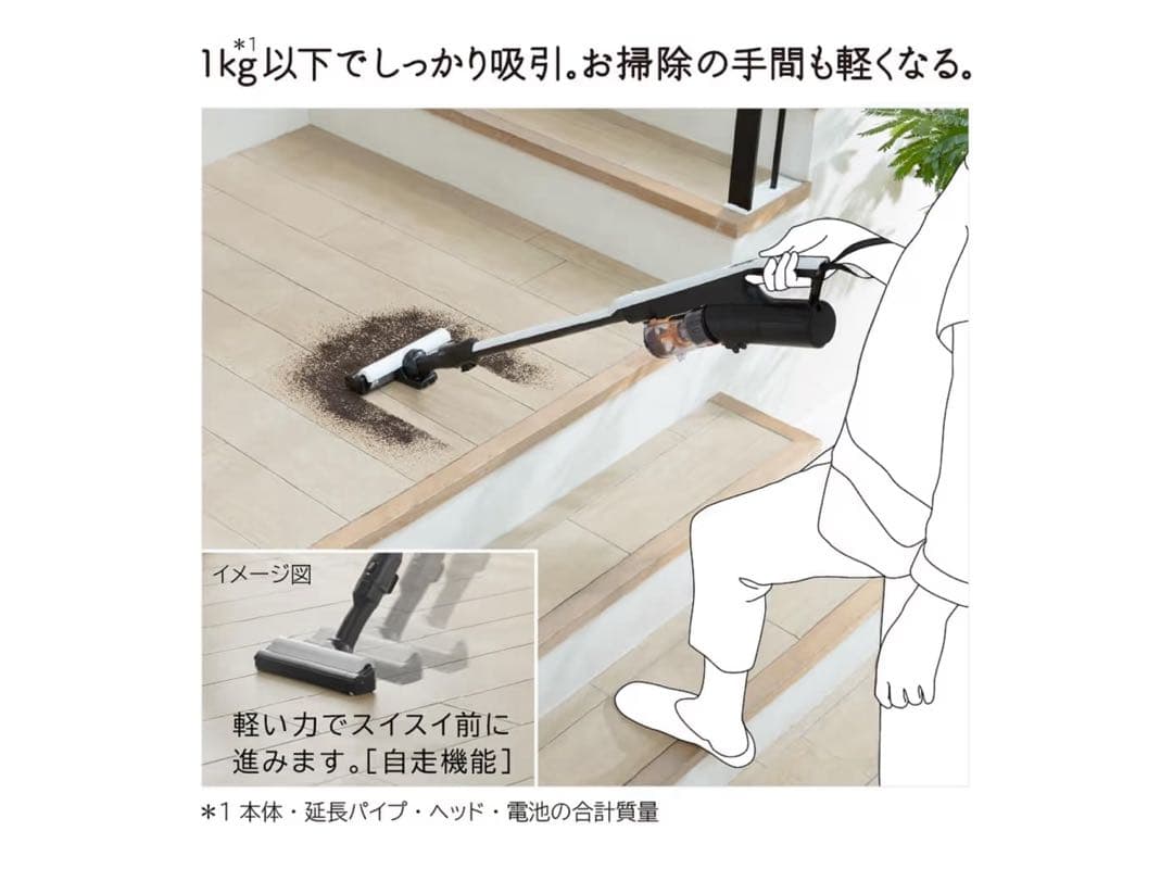 日立 掃除機 コードレス スティッククリーナー PV-BS1L W ホワイト