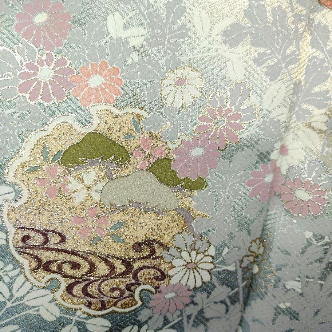 Mの正絹 訪問着 4点 フルセット 入学式 卒業式 結婚式 お宮参り