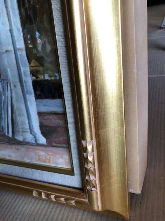 F8 額縁 額 絵画 油絵 絵 アンティーク ゴールド
