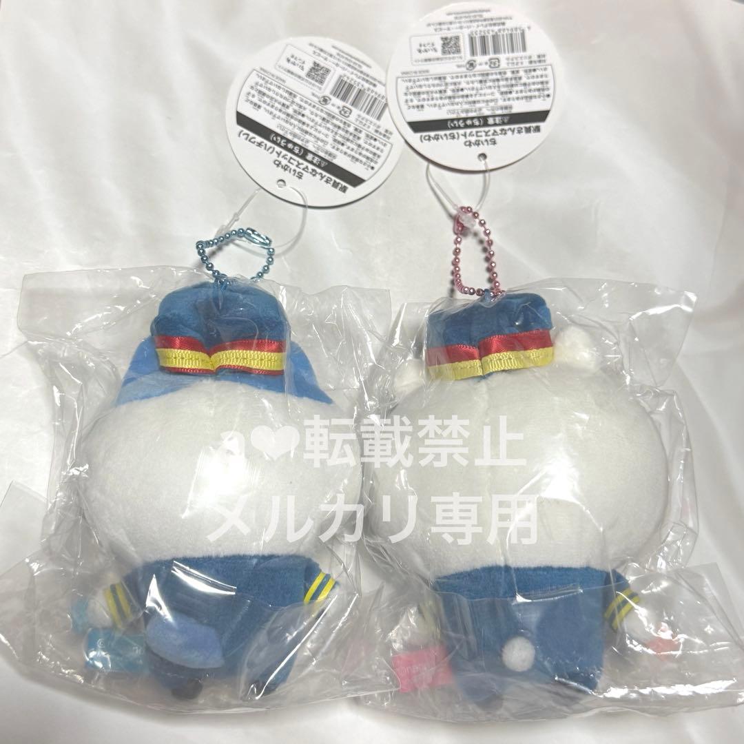 【正規品】ちいかわ☆駅員さんなマスコット　ちいかわ&ハチワレ