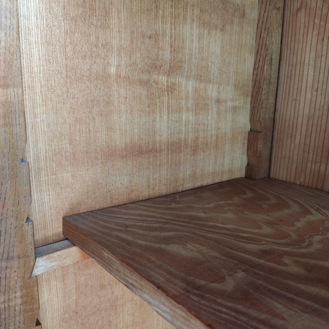 【状態良】書棚 本棚 食器棚 レトロ アンティーク 陳列棚 店舗 什器 骨董