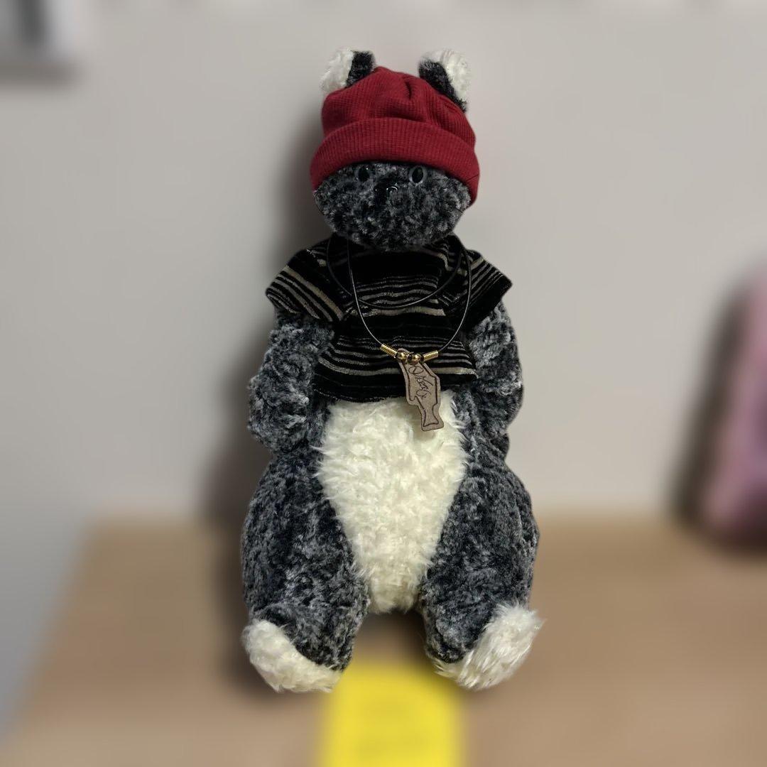 ねこのアート　ハンドメイドぬいぐるみ　超希少 90sヴィンテージ タグ付き