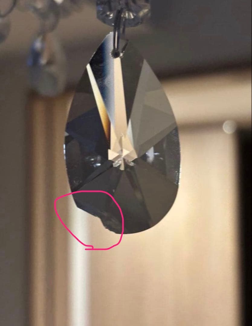 ホワイトシャンデリア 5灯 電球付き Francfranc