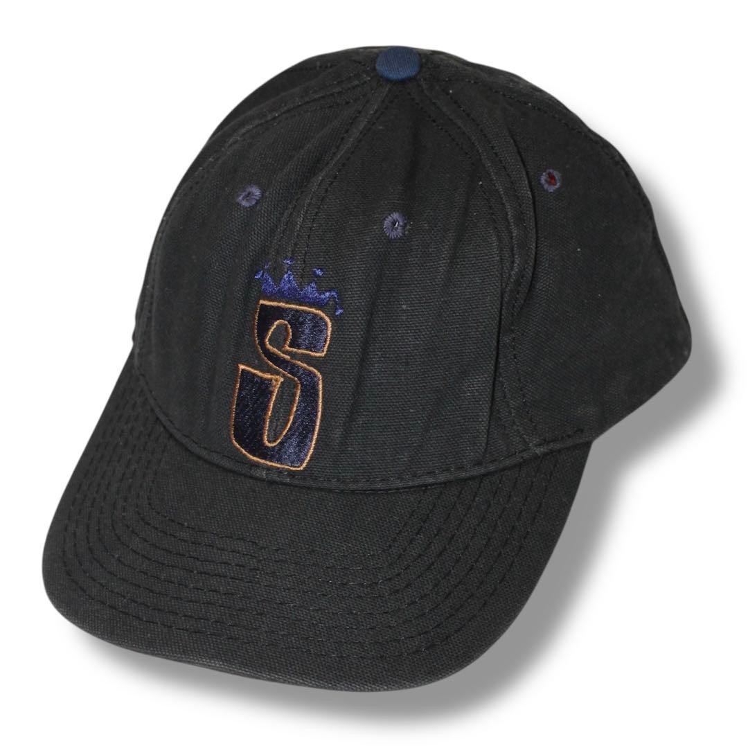 80s old stussy クラウン　ステューシー　キャップ　90s 白タグ