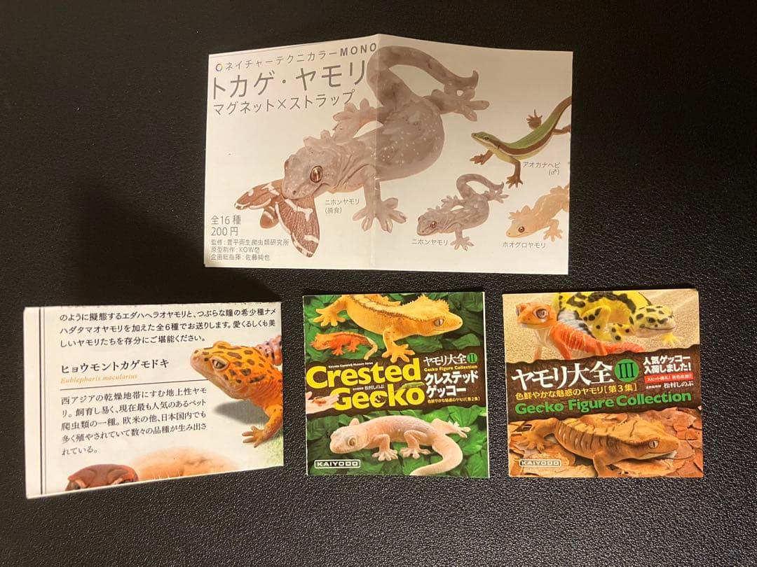 ヒョウモントカゲモドキ　ヤモリ　ガチャガチャ