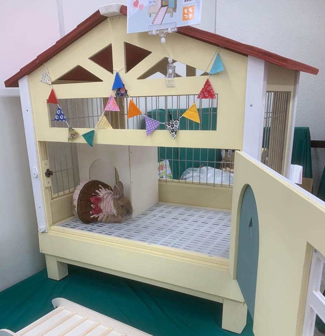 ぱ*お様 【もちつき】壱番館　北欧デザインペットハウス　うさぎ用ケージ　可愛い