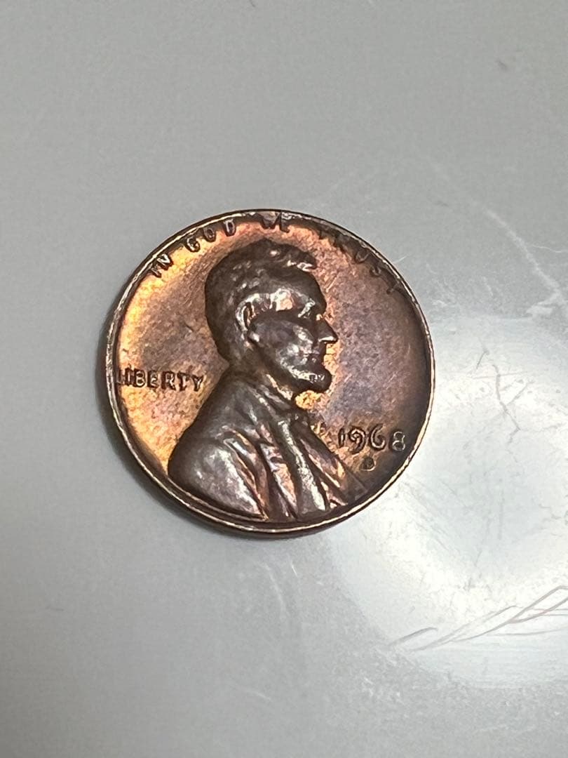 1968年 アメリカ合衆国 1セント硬貨 Dミント