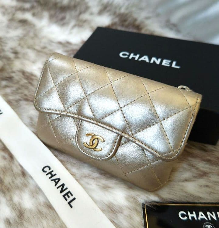 み*ゆ様 ★訳あり★シャネル ケース カードケース マトラッセ ラムスキン