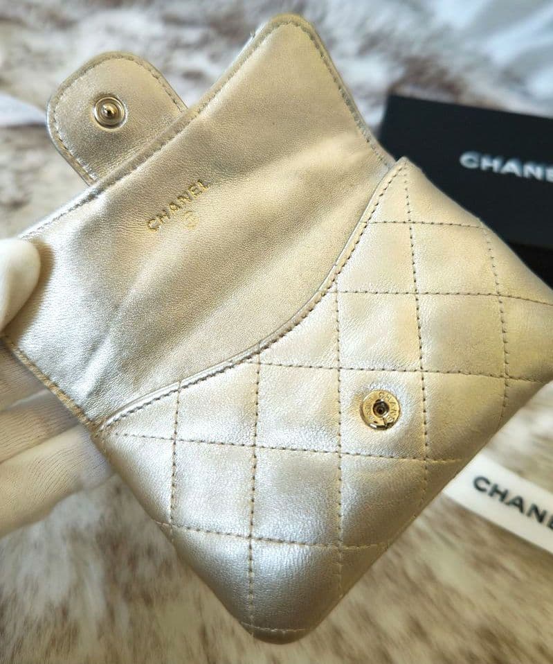 み*ゆ様 ★訳あり★シャネル ケース カードケース マトラッセ ラムスキン