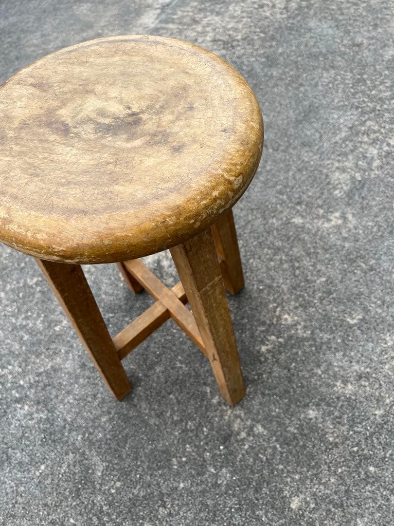 丸椅子 古道具 スツール 昭和レトロ アンティーク ビンテージ