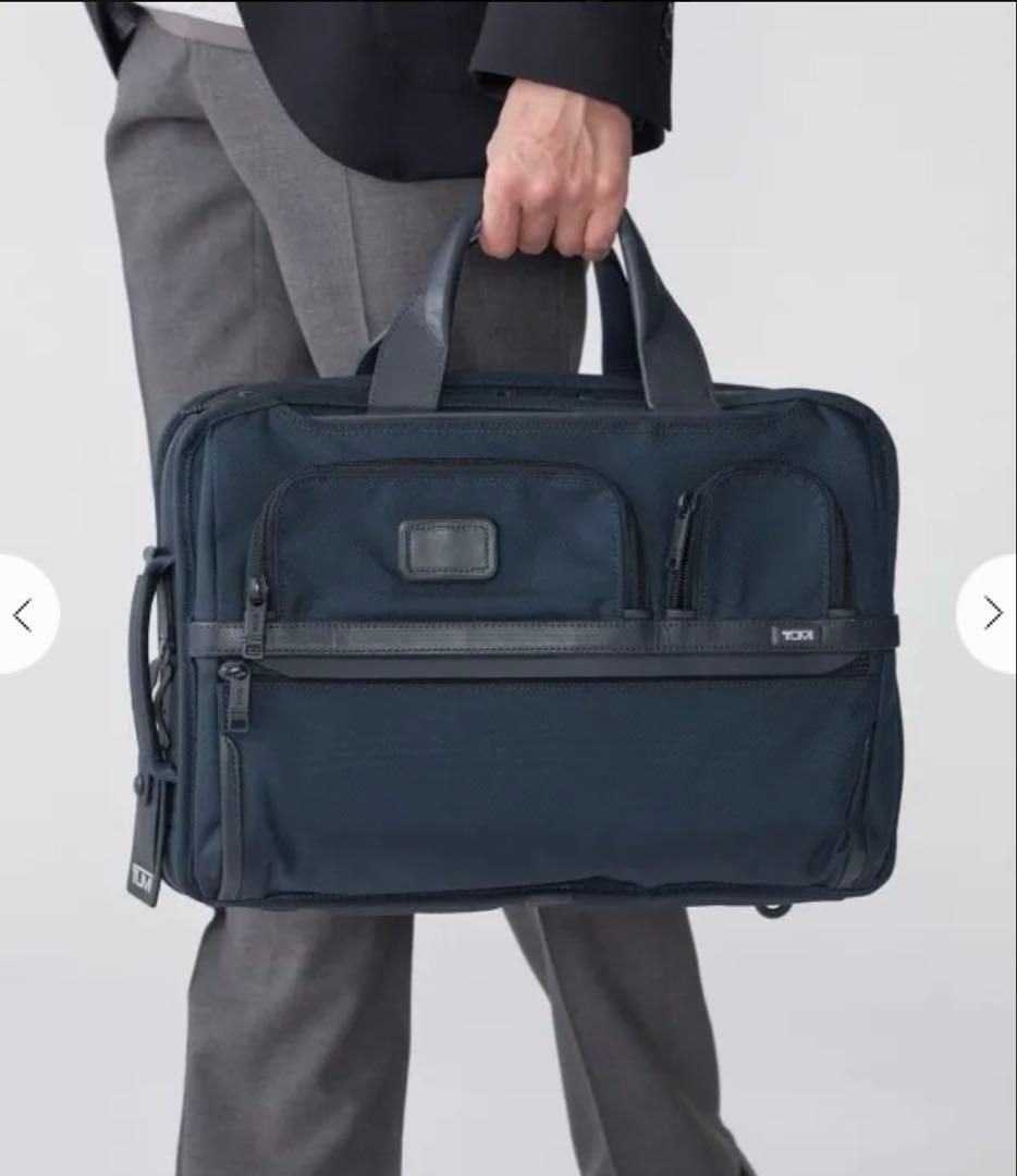 【美品】TUMI for SHIPS ALPHA3 3WAYブリーフ　ネイビー