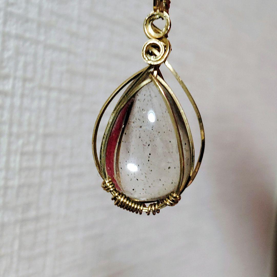 ティンカーベルクォーツ✨ピンクファイヤークォーツ✨ペンダントトップ 幻の水晶✨