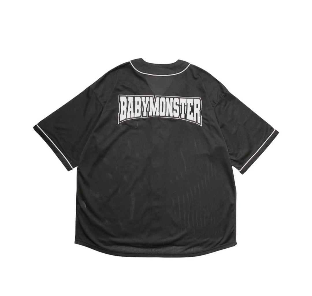BABYMONSTER ブラック ベースボールシャツ