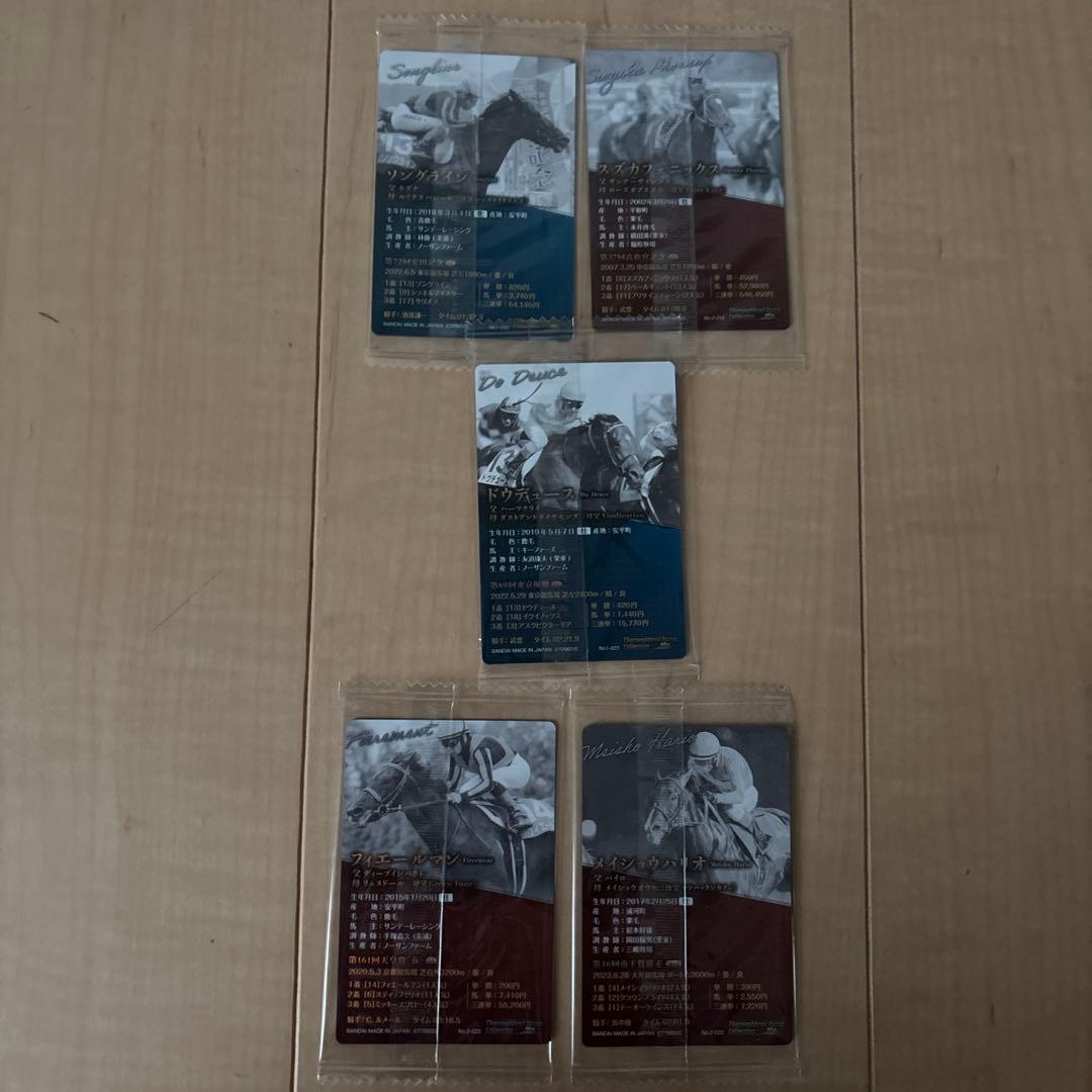 ま*る様 競走馬トレーディングカードセット　サイン入り