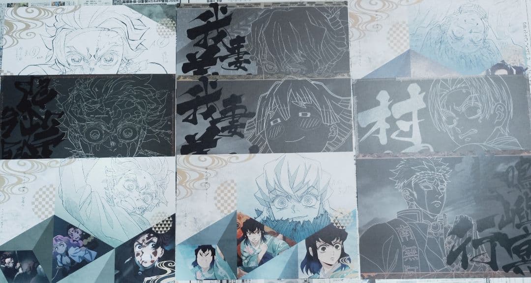 鬼滅の刃　カフェ　ダイニング　ランチョンマット86枚まとめ売り　義勇　実弥他