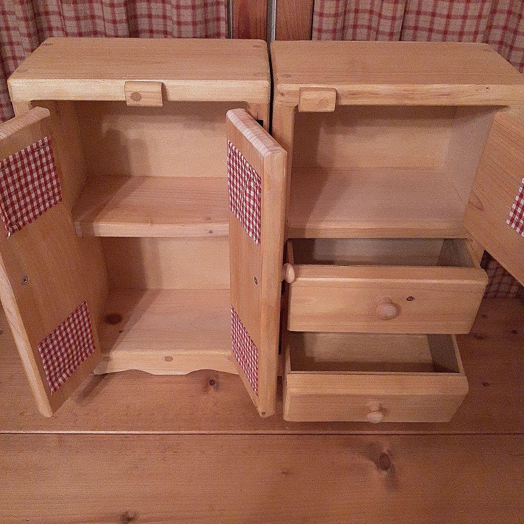 C81.カントリー家具(ライトオーク色)2点セット