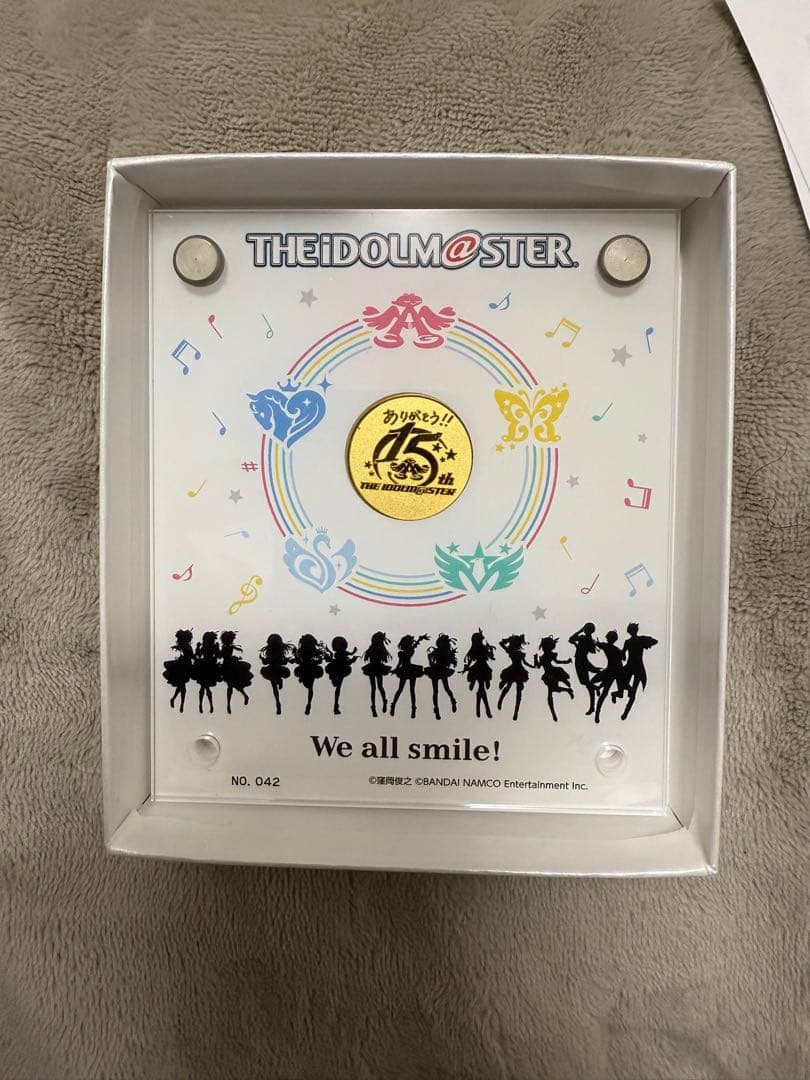 アイドルマスター 15周年記念 純金メダル