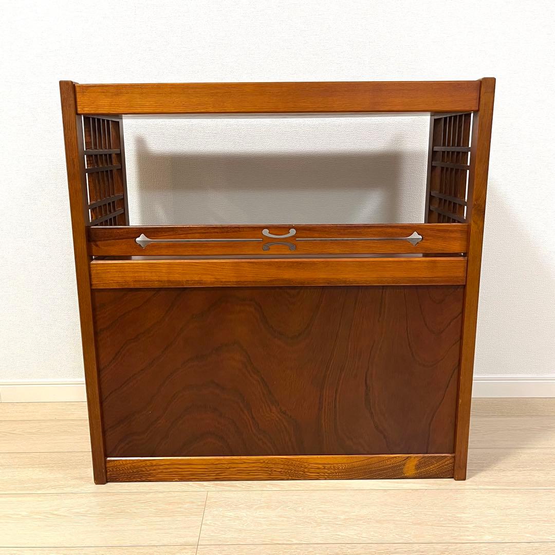 （ち17）karimoku カリモク オールドカリモク 茶箪笥 飾り棚 茶棚