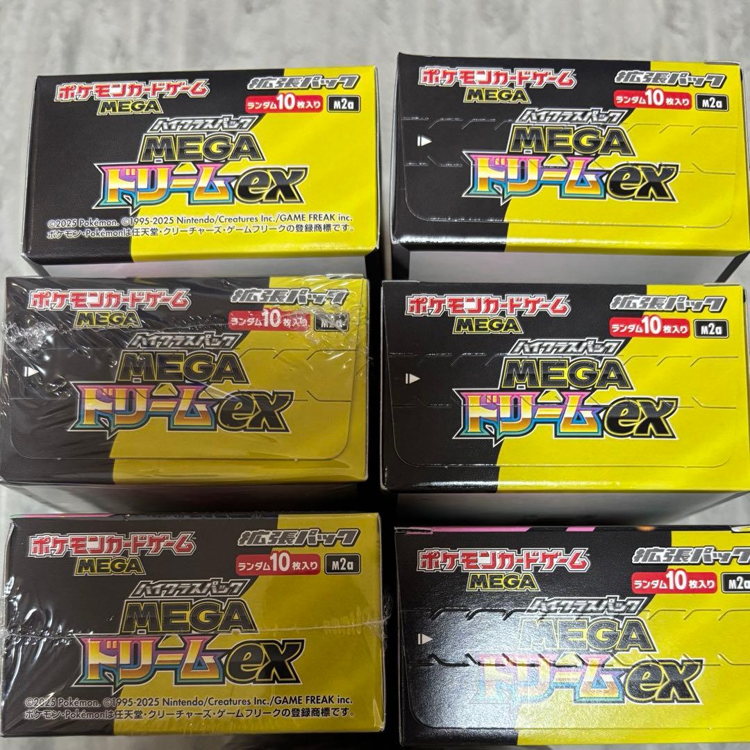 ポケモンカードゲーム　MEGAドリーム　ex 6BOX