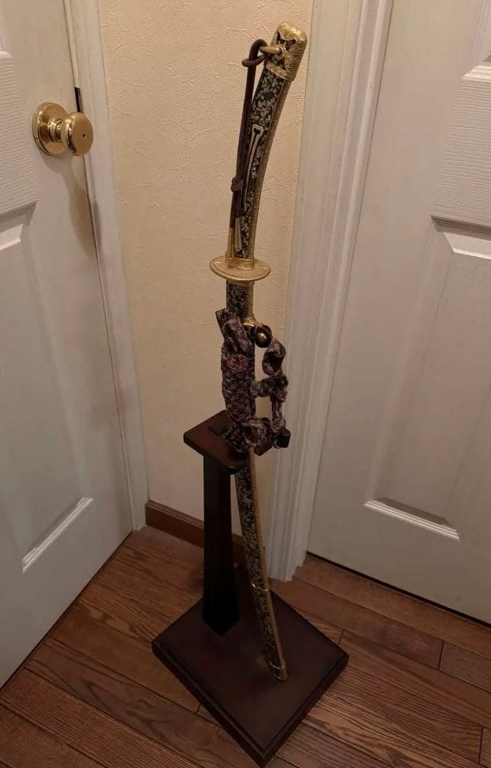 螺鈿 模造刀 スタンド付き