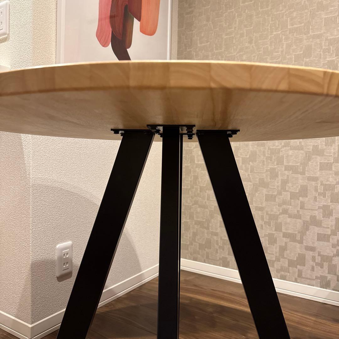 kanademono ダイニングテーブル カフェテーブル　80cm