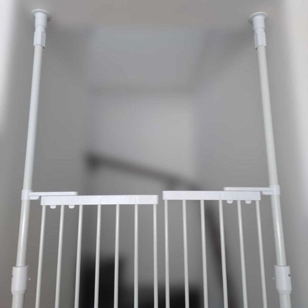 難アリ※のぼれんニャン スリムタイプ ペットゲート 伸縮可能 ドア付き