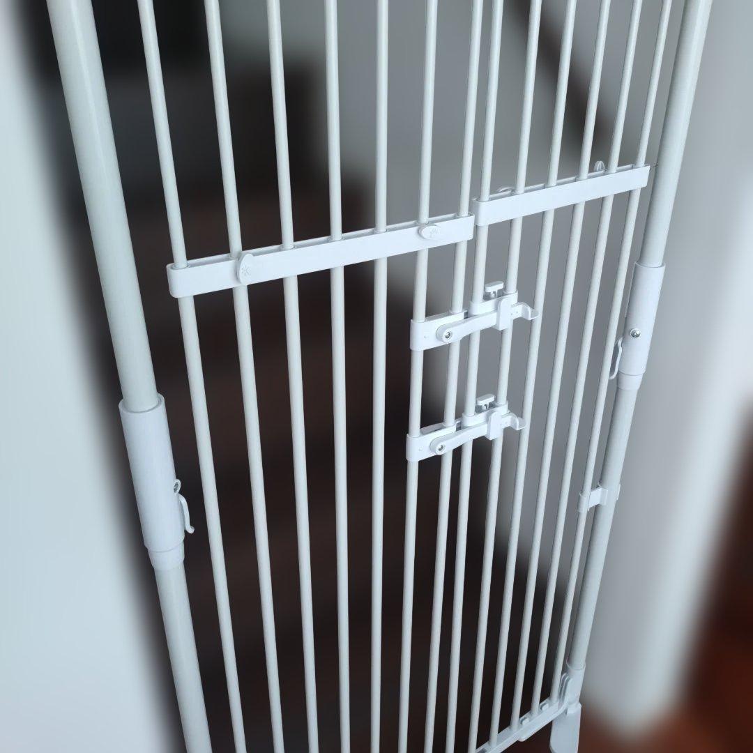 難アリ※のぼれんニャン スリムタイプ ペットゲート 伸縮可能 ドア付き